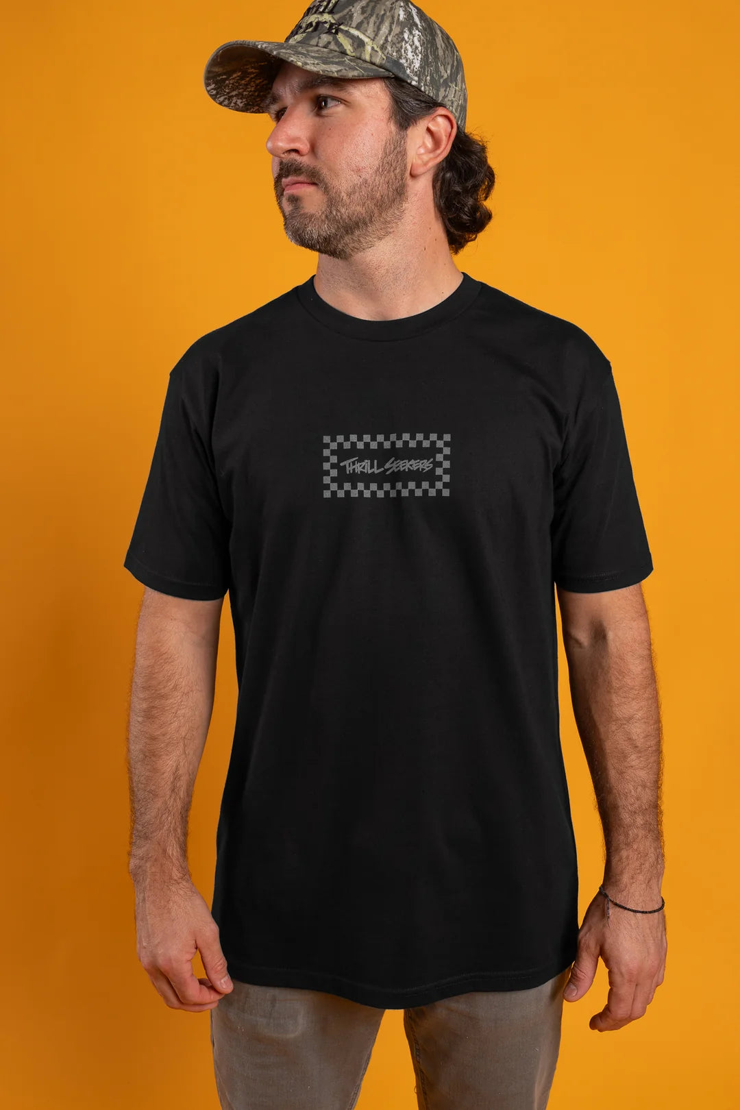 Black/Grey Chex Tee Regular price
