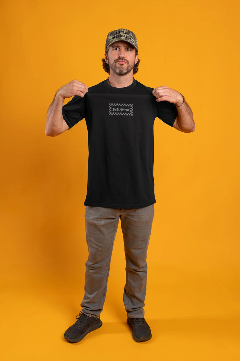 Black/Grey Chex Tee Regular price