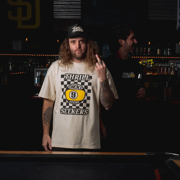 Lucky 9 Oversized Tee - Cream